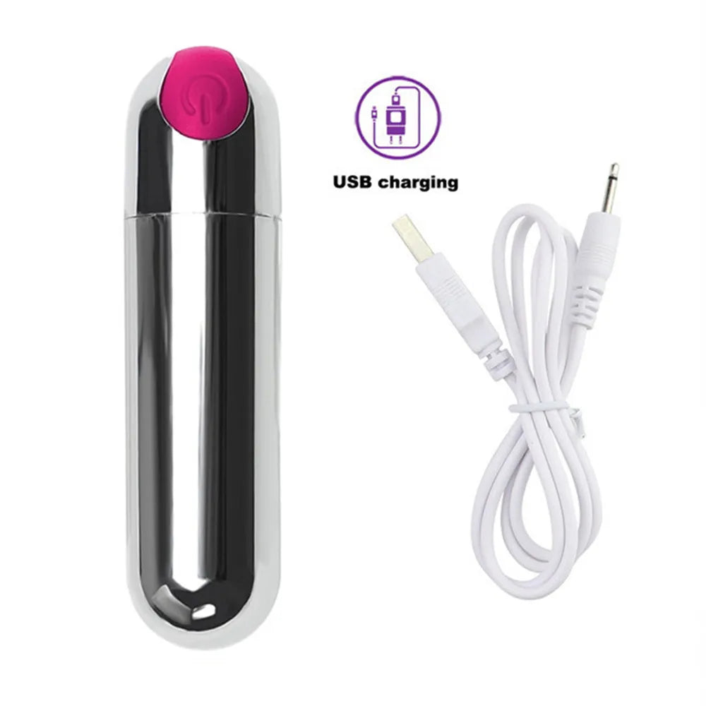 Mini Bullet Vibrator, 10 Speeds, 9 Colours