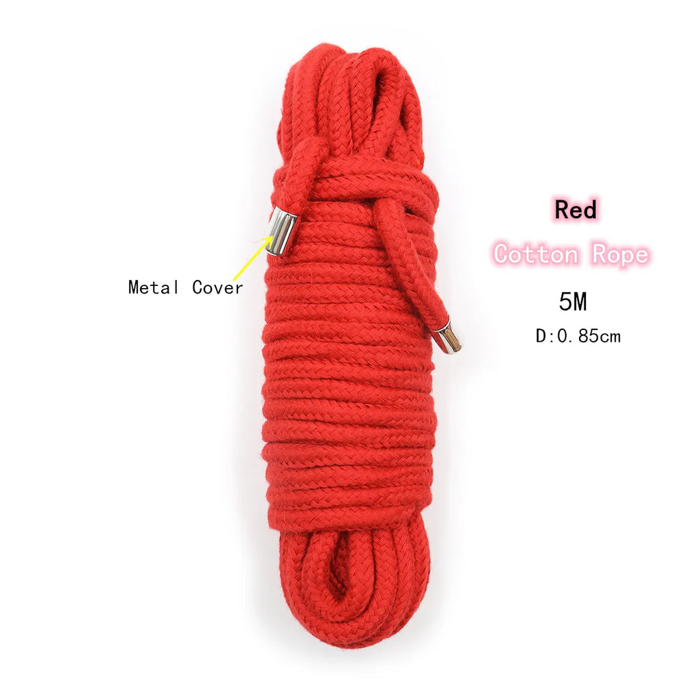 Soft Cotton Bondage Rope, 5m or 10m