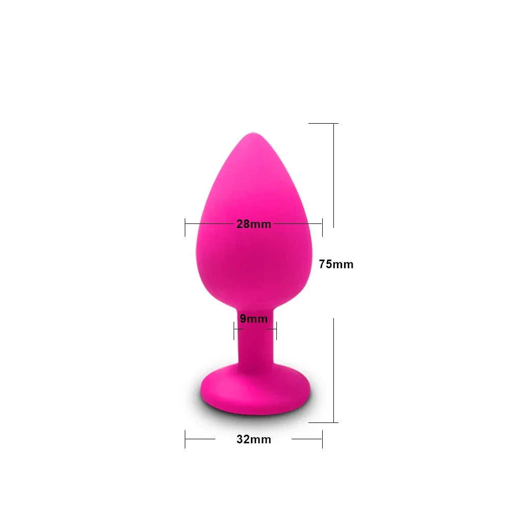 Soft Silicone Anal Plug, Beginner Sizes