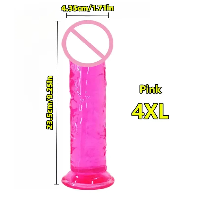 Realistic Suction Cup Dildo, Multiple Sizes and Colours