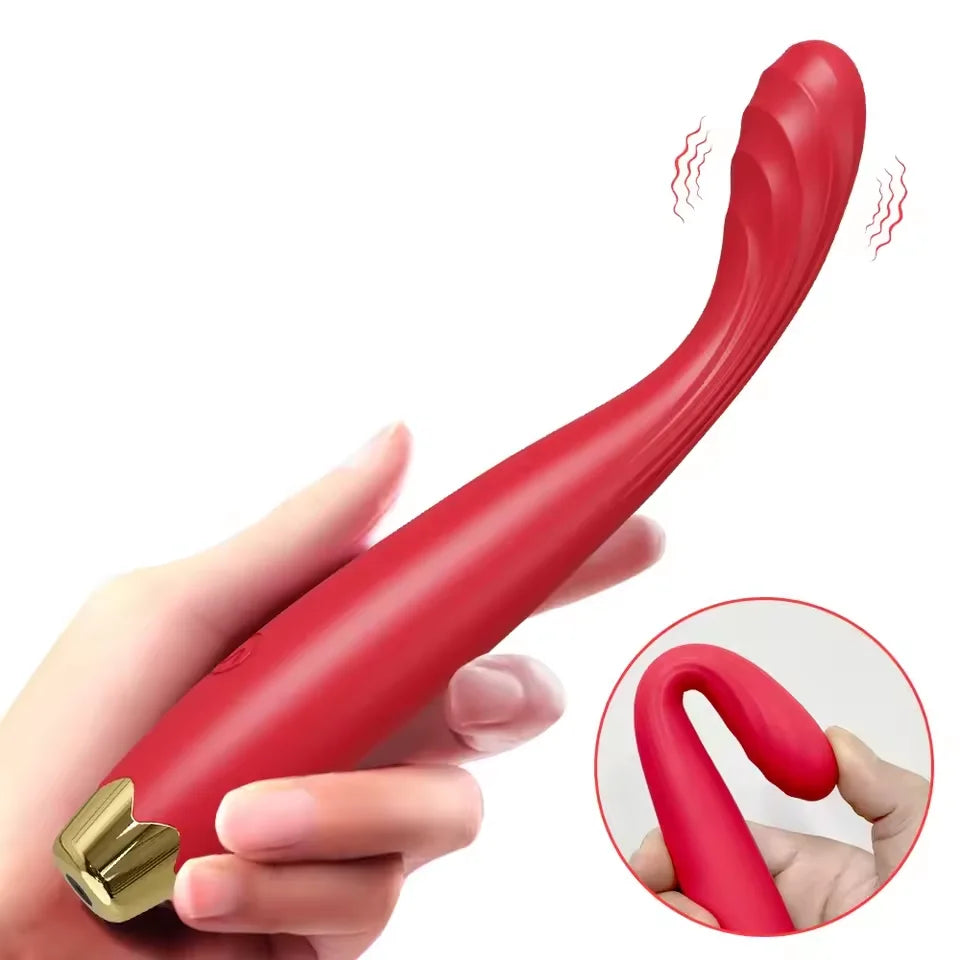 Slim Curved G-Spot Vibrator, USB Rechargeable