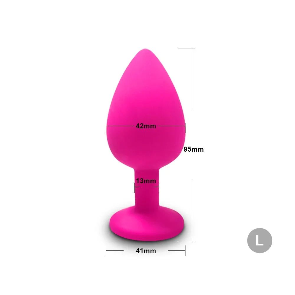 Soft Silicone Anal Plug, Beginner Sizes