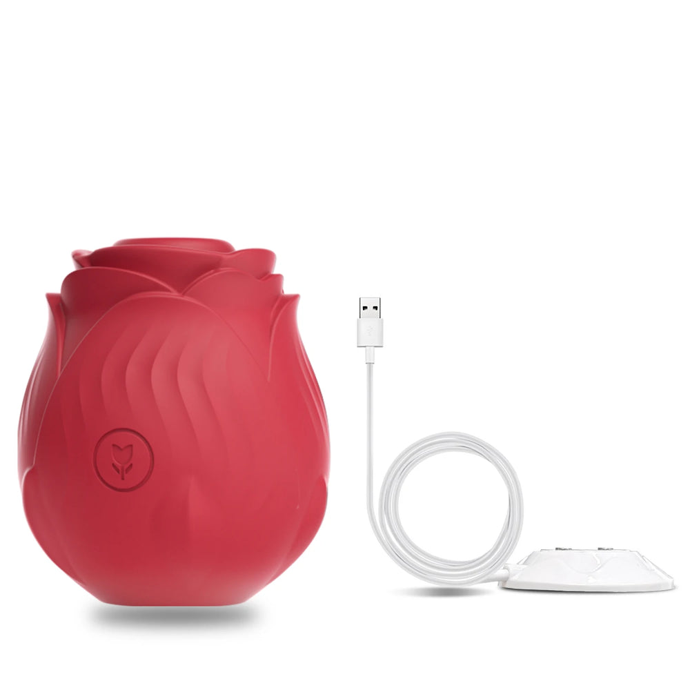 Rose Clitoral Suction Vibrator, 10 Modes