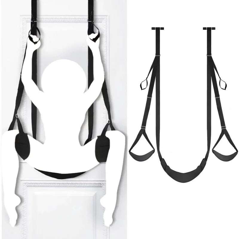 Nylon Door Sex Swing with Leg Spreader
