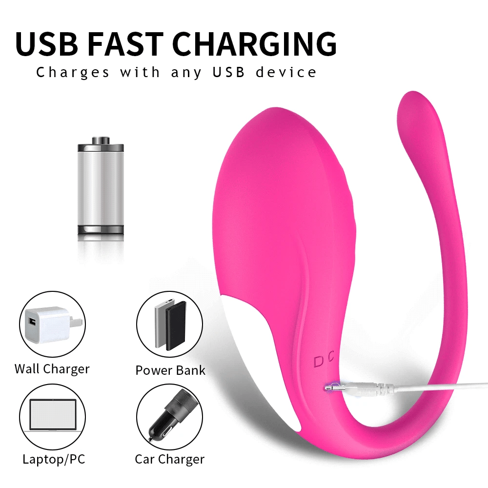 Wearable Vibrating Egg, 9 Modes, USB Rechargeable