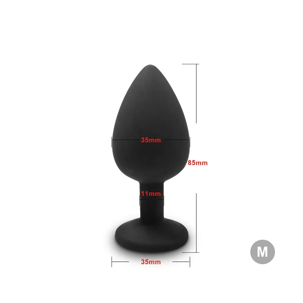 Soft Silicone Anal Plug, Beginner Sizes
