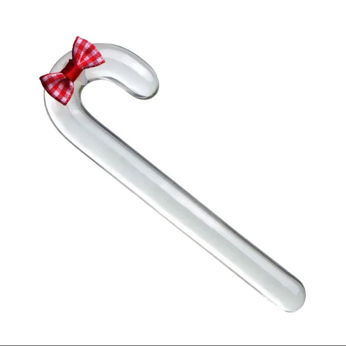 Glass Christmas Butt Plug, Candy Cane or Tree, S or L