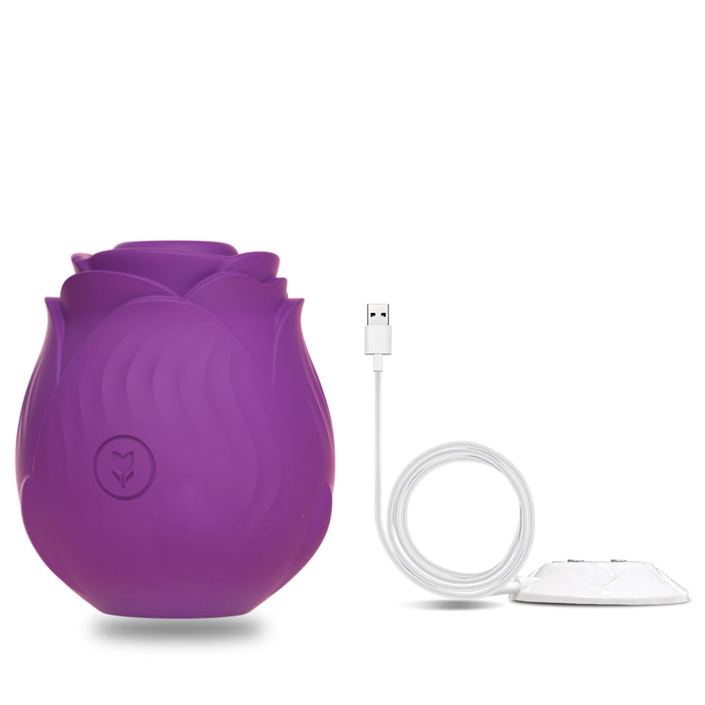 Rose Clitoral Suction Vibrator, 10 Modes