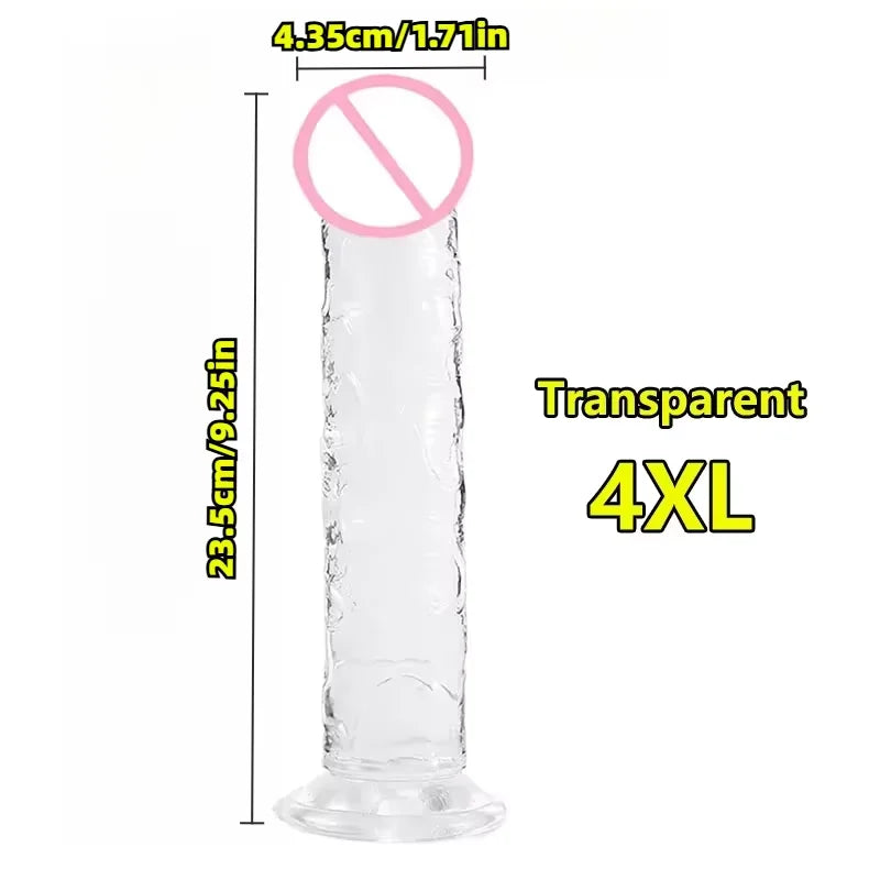 Realistic Suction Cup Dildo, Multiple Sizes and Colours