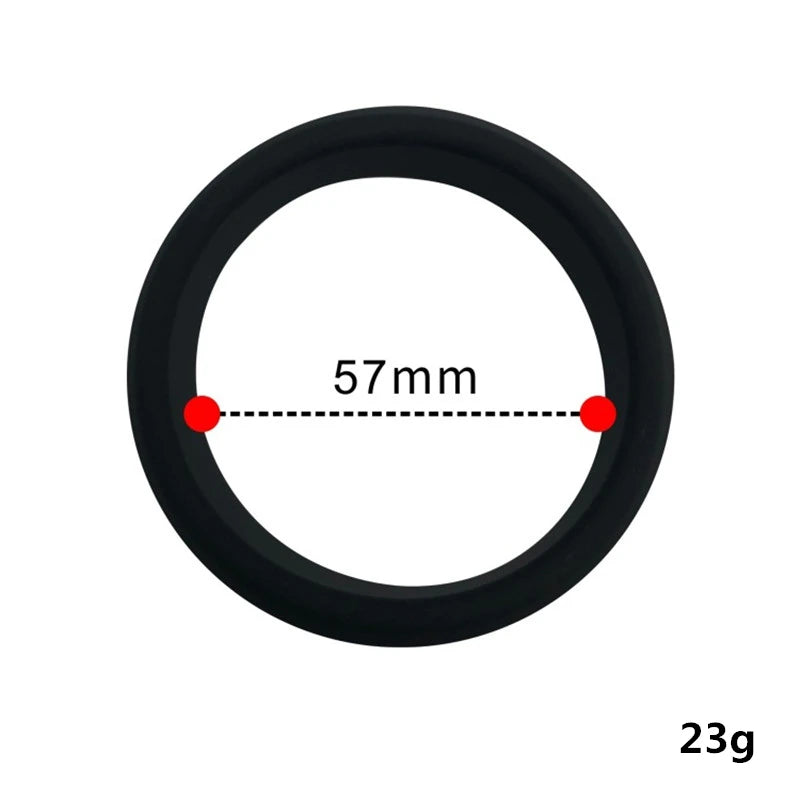 Silicone Beaded Cock Rings, 26 to 57mm or 6-Piece Set