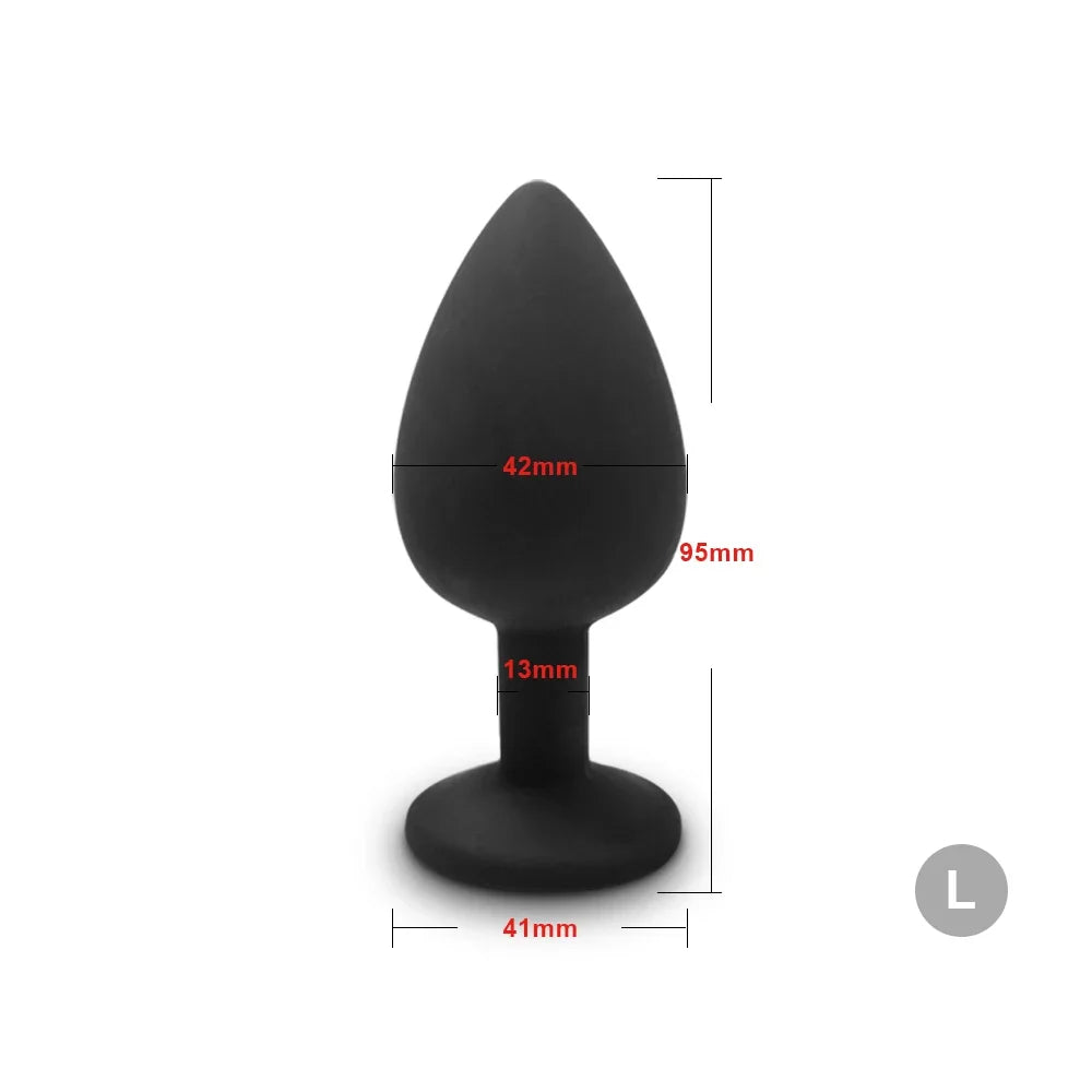 Soft Silicone Anal Plug, Beginner Sizes