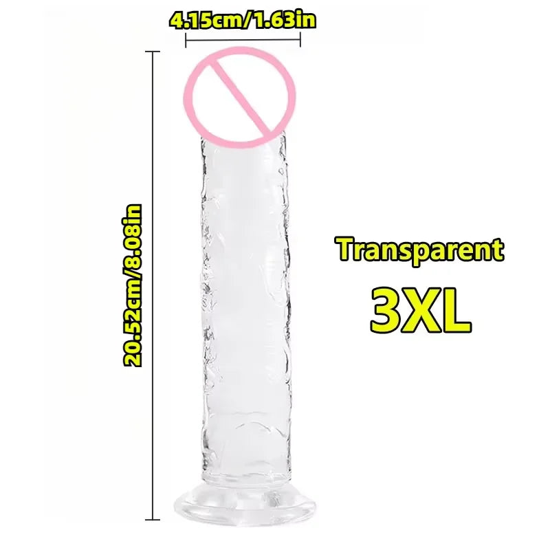 Realistic Suction Cup Dildo, Multiple Sizes and Colours