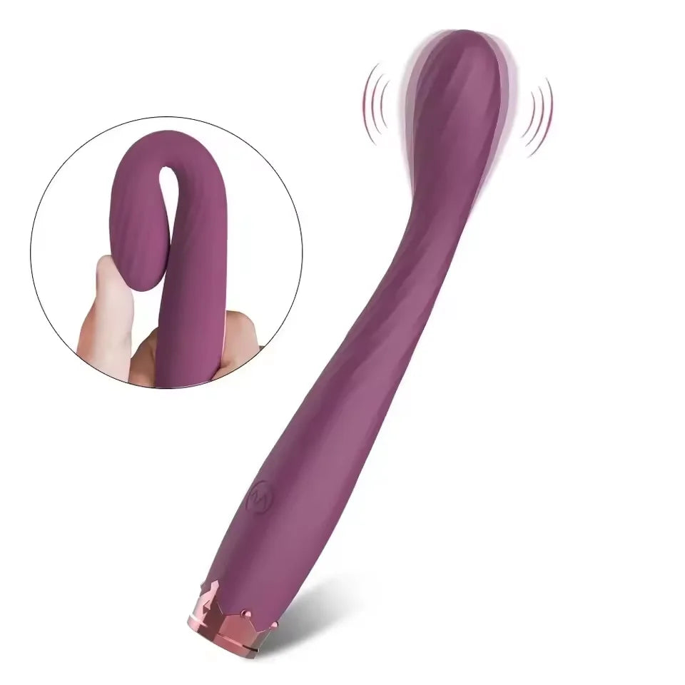 Slim Curved G-Spot Vibrator, USB Rechargeable