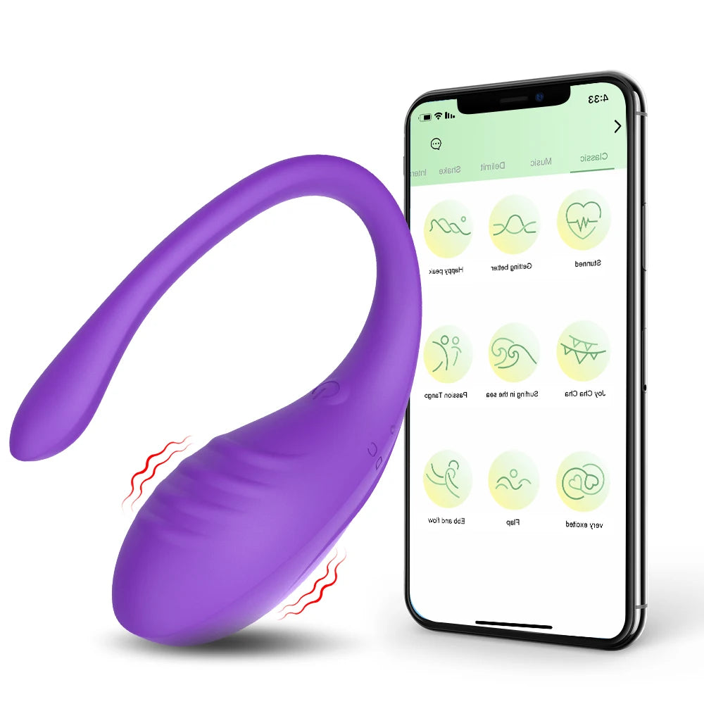 Wearable Vibrating Egg, 9 Modes, USB Rechargeable
