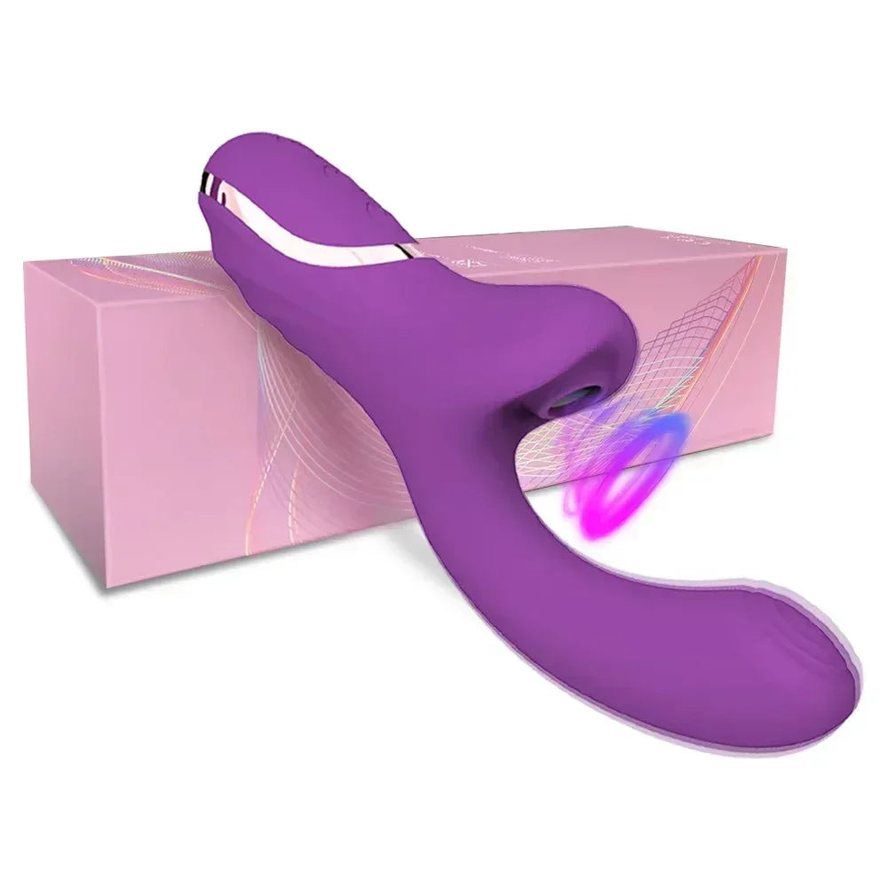 Rabbit Vibrator with Clitoral Suction, 20 Modes