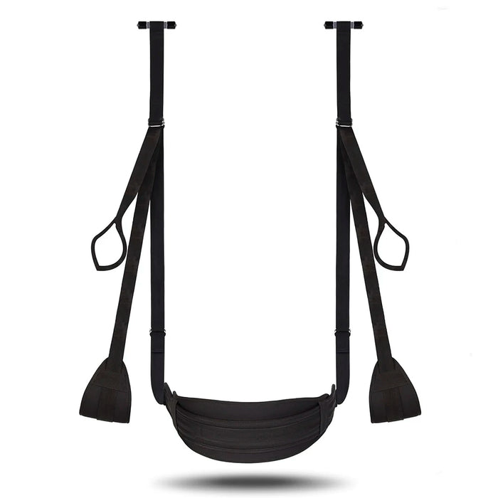 Over-the-Door Sex Swing with Adjustable Straps, Black