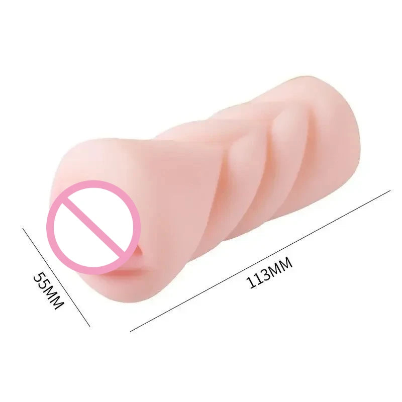 Silicone Pocket Masturbator Cup, Anal, Vaginal or Mouth Style