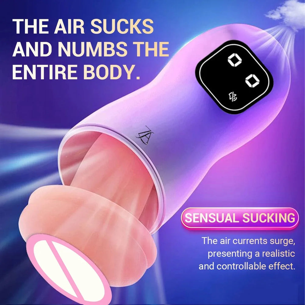 Silicone Male Masturbation Cup, Sucking Oral Stimulator