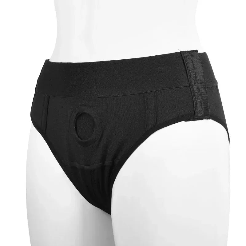 Wearable Strap-On Panties Set, Black