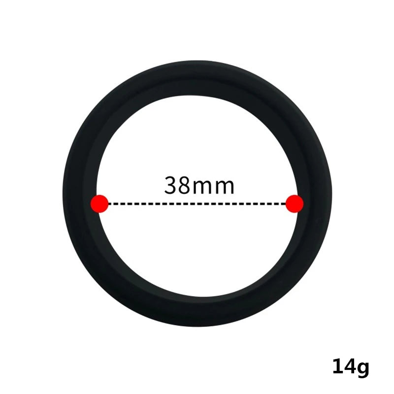 Silicone Beaded Cock Rings, 26 to 57mm or 6-Piece Set