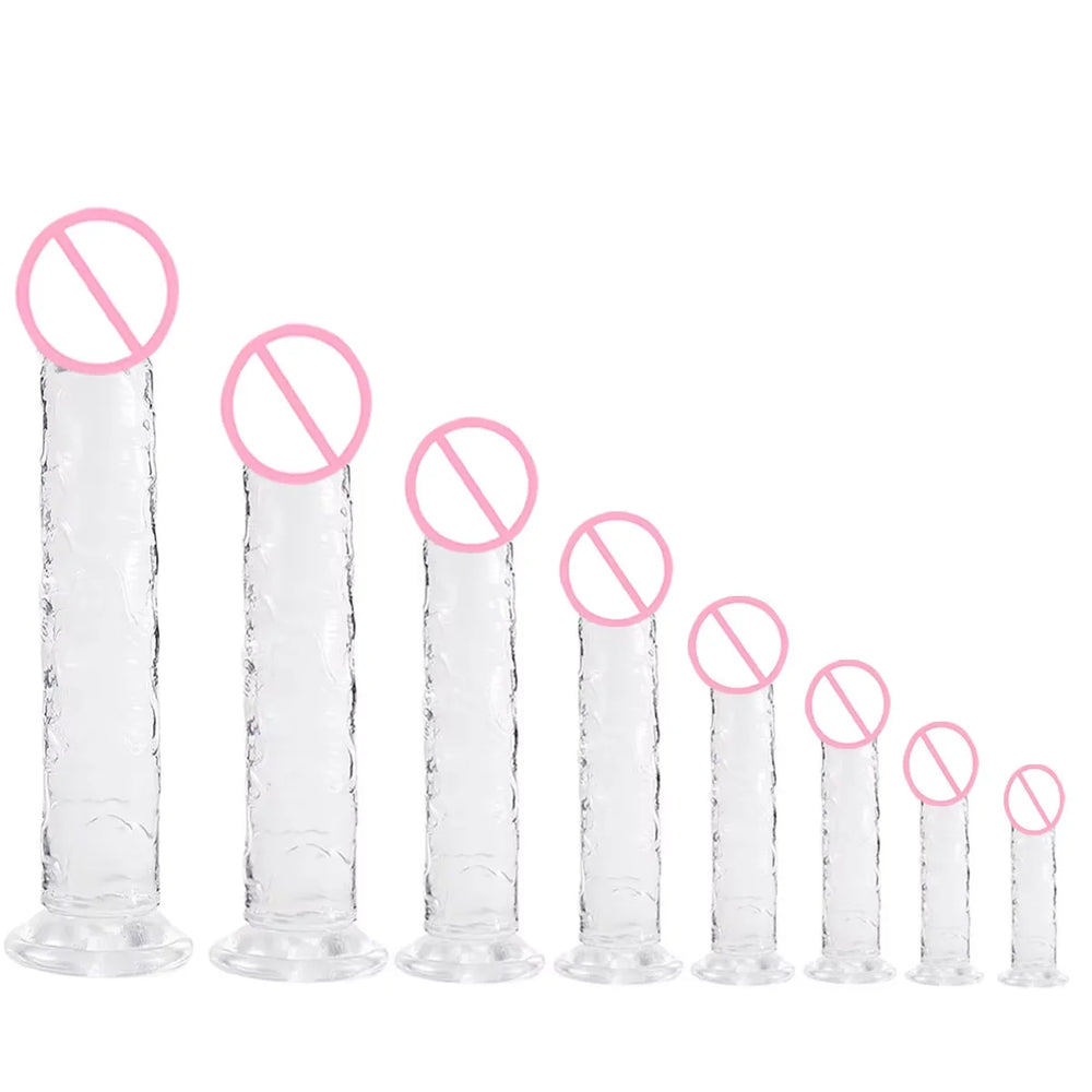 Realistic Suction Cup Dildo, Multiple Sizes and Colours