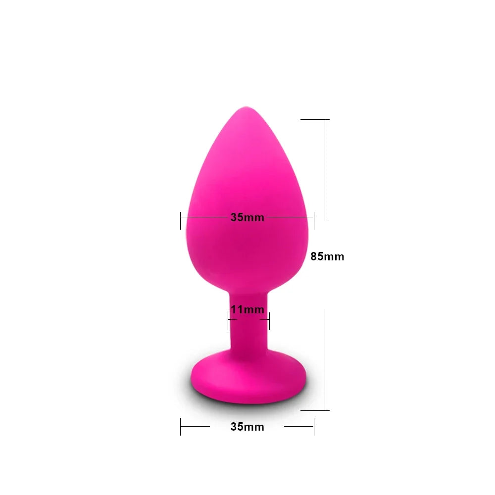 Soft Silicone Anal Plug, Beginner Sizes