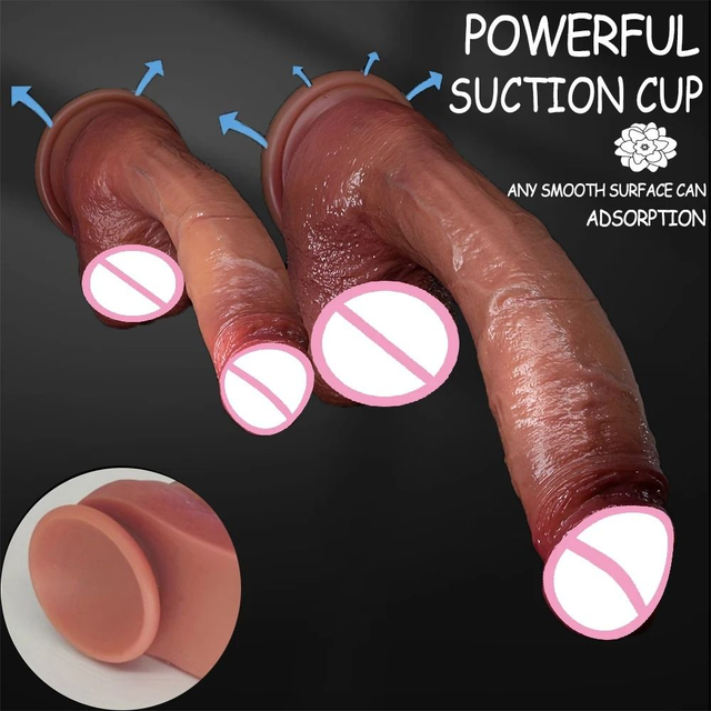 Oversized Realistic Silicone Dildo with Suction Cup