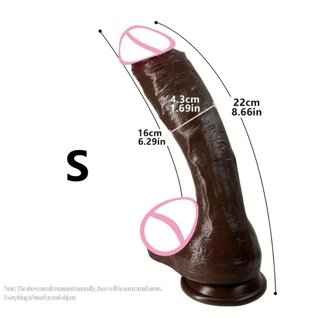 Oversized Realistic Silicone Dildo with Suction Cup