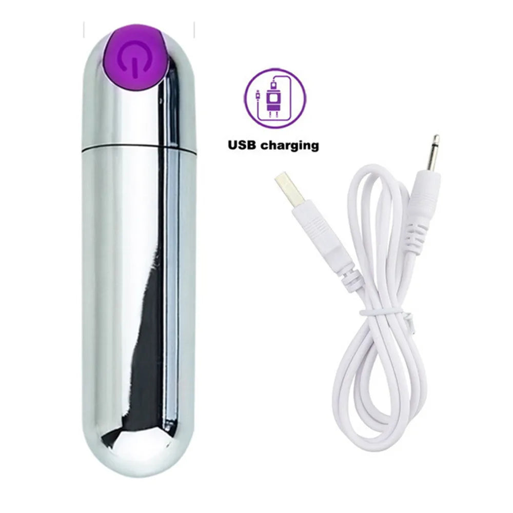 Mini Bullet Vibrator, 10 Speeds, 9 Colours