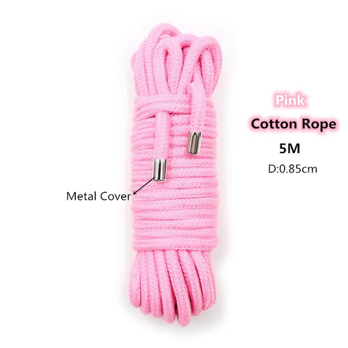 Soft Cotton Bondage Rope, 5m or 10m