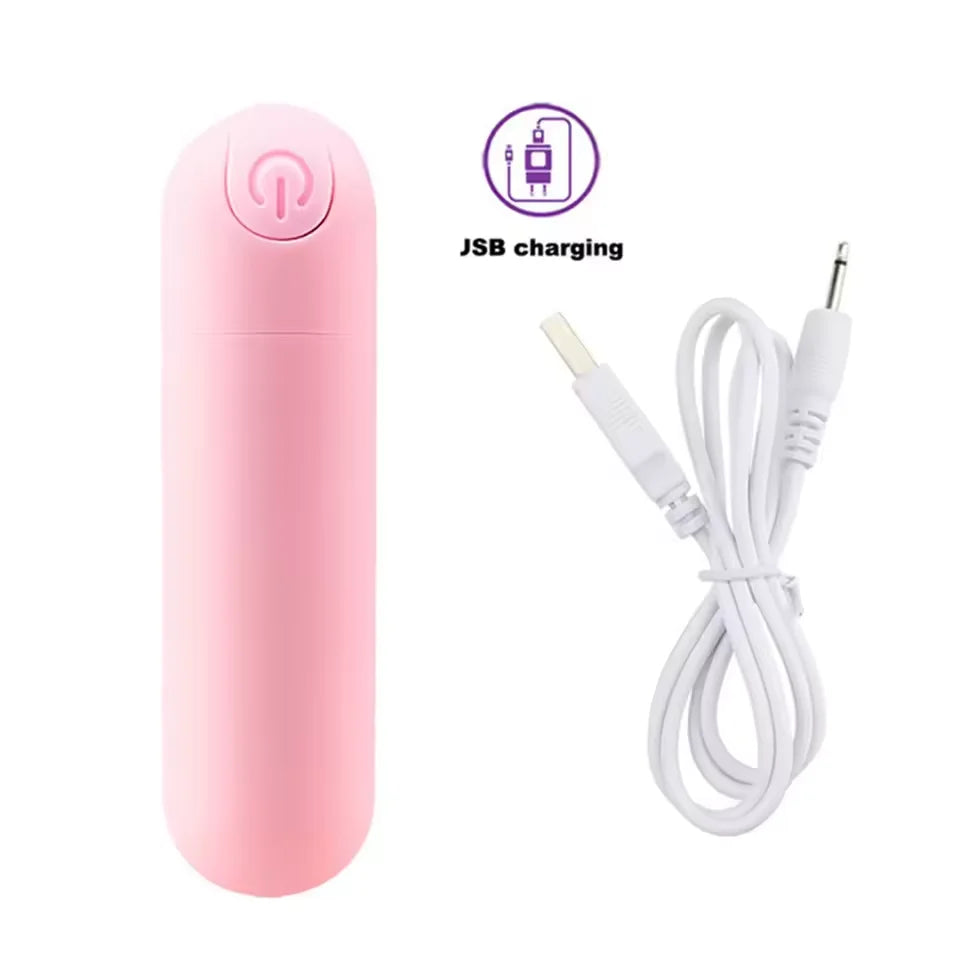 Rechargeable Mini Bullet Vibrator, 10 Speeds