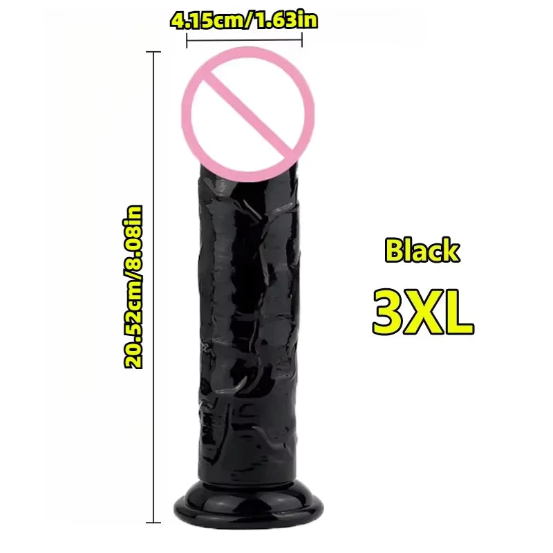 Realistic Suction Cup Dildo, Multiple Sizes and Colours