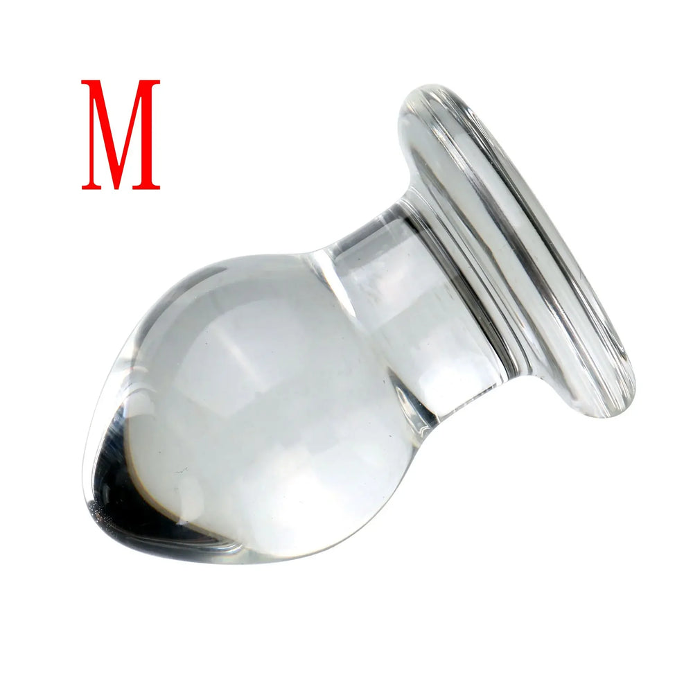 Glass Anal Plug, Small, Medium or Large