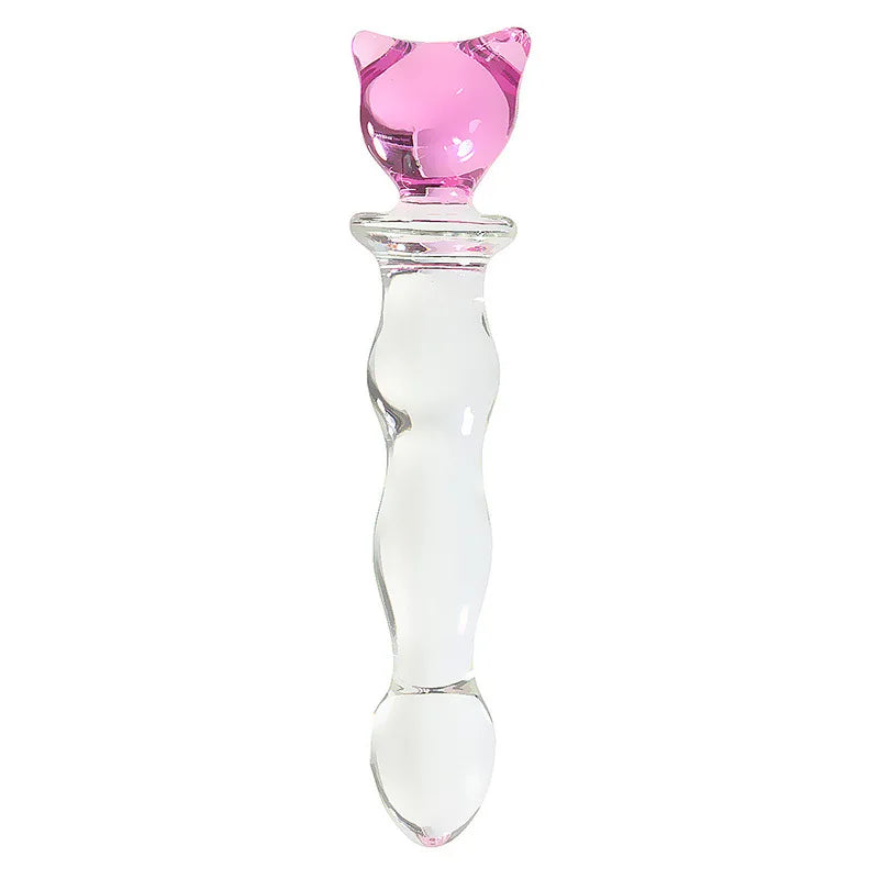 Glass Butt Plug, Star, Moon, Heart or Cat Shape