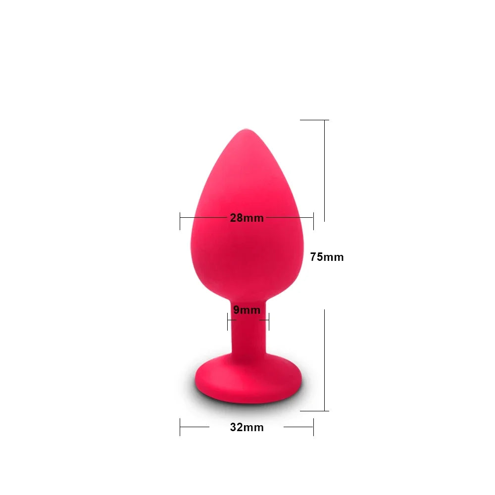 Soft Silicone Anal Plug, Beginner Sizes