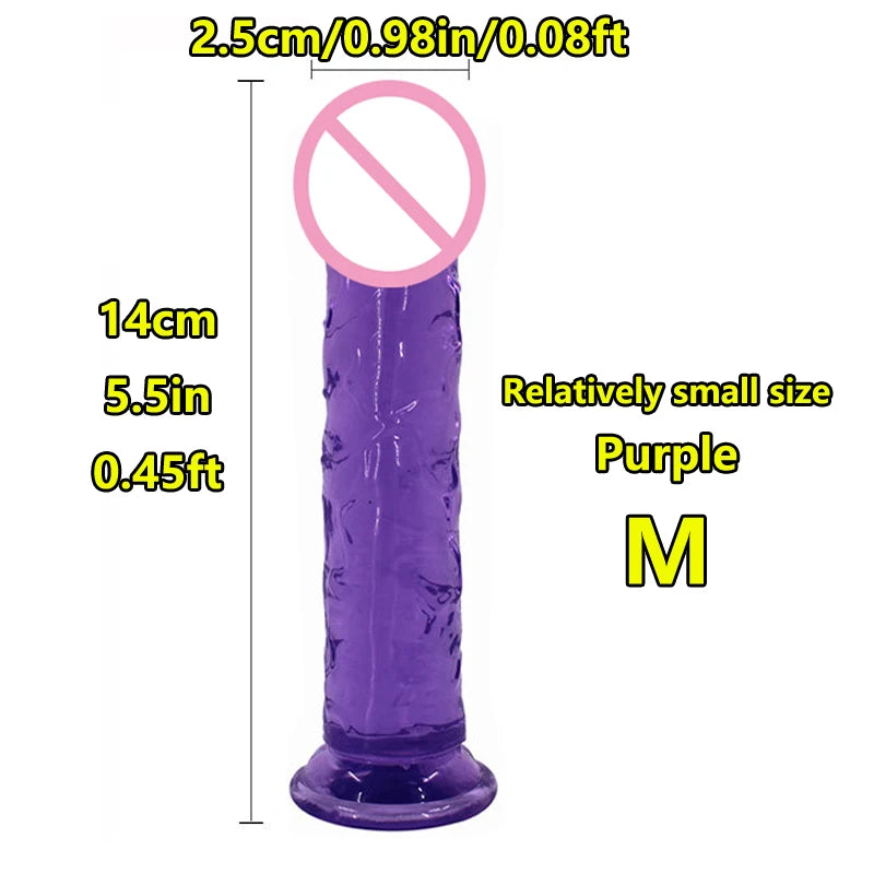 Realistic Suction Cup Dildo, Multiple Sizes and Colours