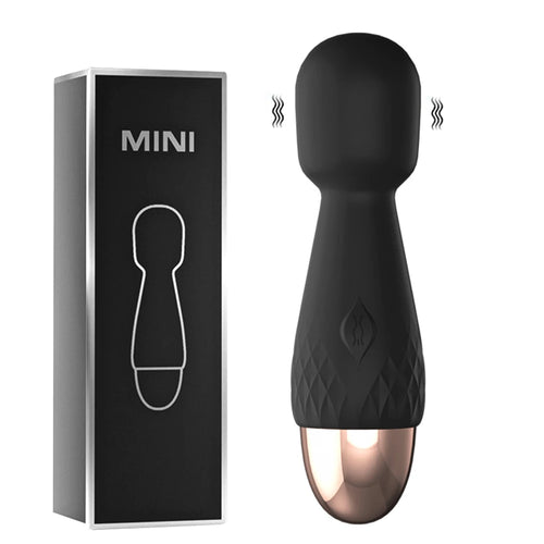 Mini Wand Vibrator, 10 Modes, USB Rechargeable