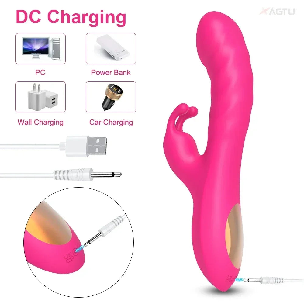 Dual-Action Rabbit Vibrator, 10 Modes