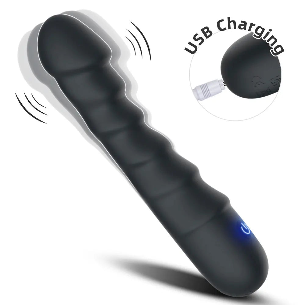 Silicone Vibrating Dildo, 20 Modes