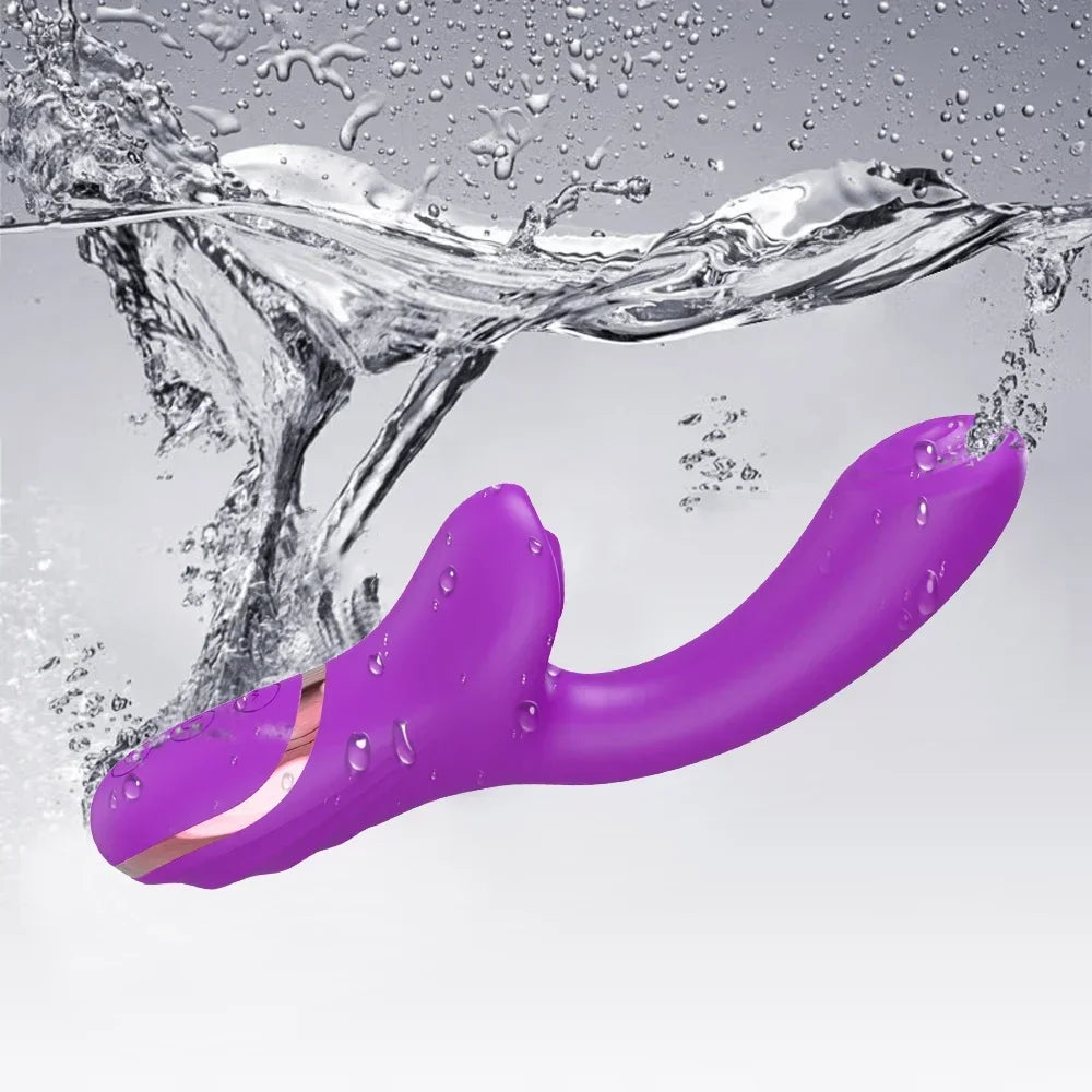 Rabbit Vibrator with Clitoral Suction, 20 Modes