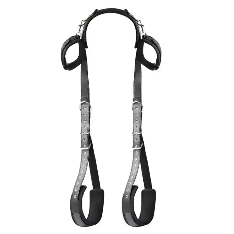 Nylon Open-Leg Ankle Cuffs Restraint Kit, Black
