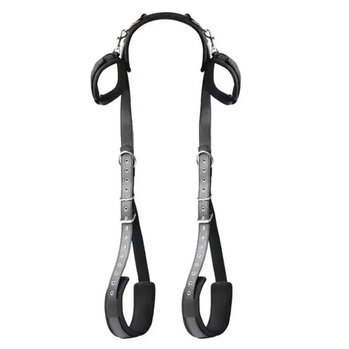 Nylon Open-Leg Ankle Cuffs Restraint Kit, Black