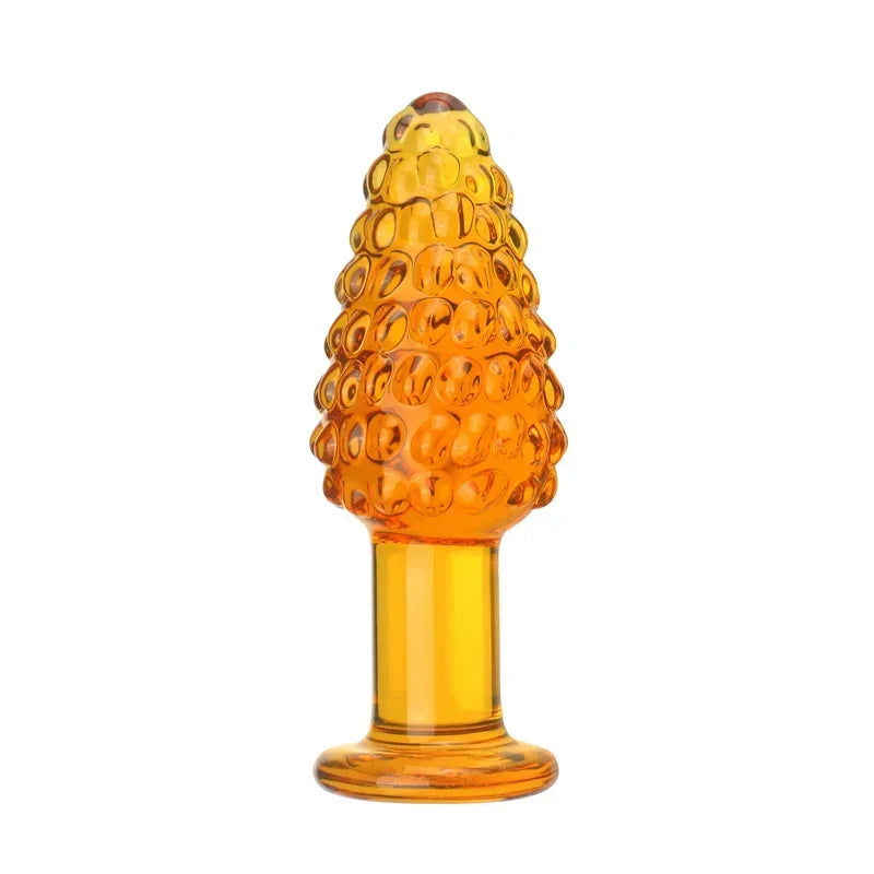 Glass Christmas Butt Plug, Candy Cane or Tree, S or L