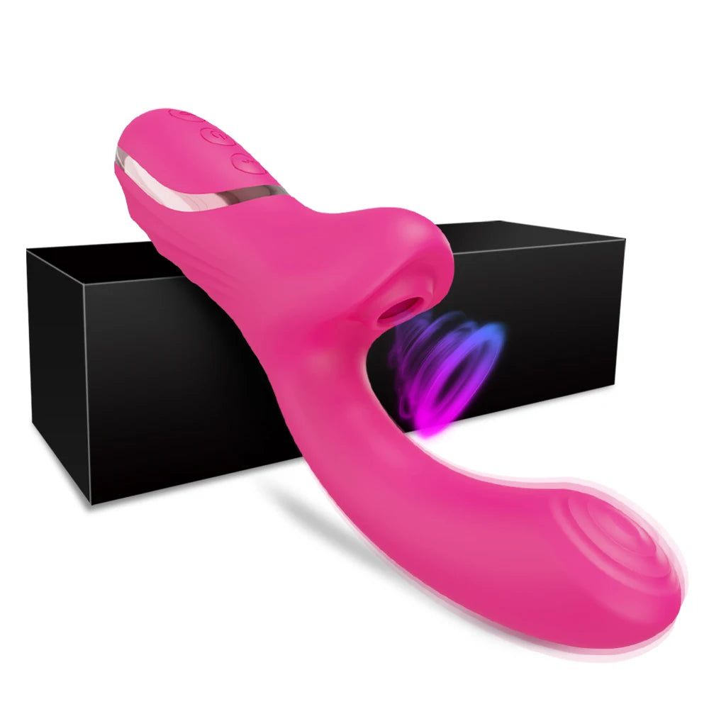 Rabbit Vibrator with Clitoral Suction, 20 Modes