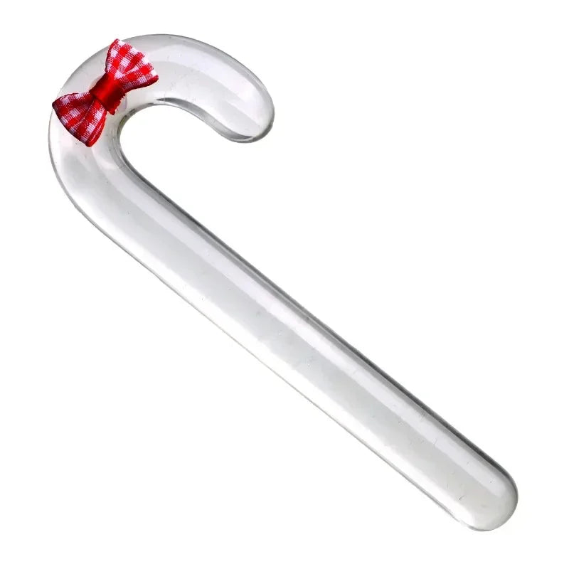 Glass Christmas Butt Plug, Candy Cane or Tree, S or L