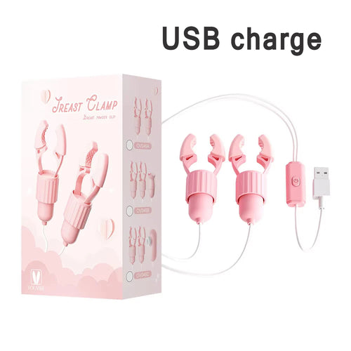 Vibrating Nipple Clamp, Tongue or Sucking Stimulator