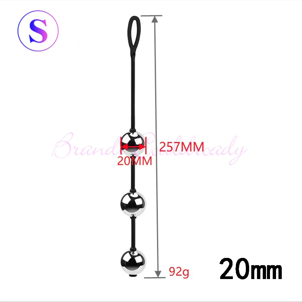 Stainless Steel Kegel Ben Wa Balls, 20 to 30mm, 2 or 3 Ball