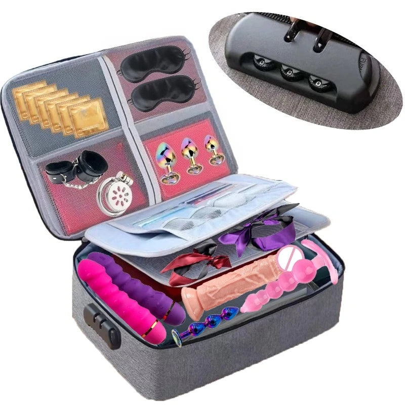 Discreet Lockable Toy Storage Bag, 3 Colours
