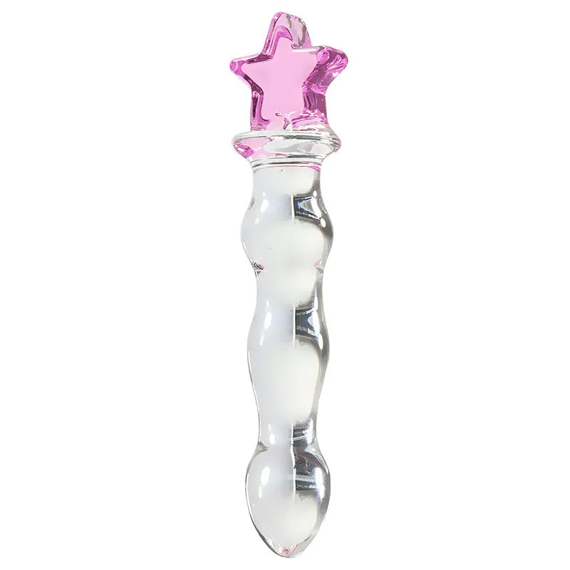 Glass Butt Plug, Star, Moon, Heart or Cat Shape