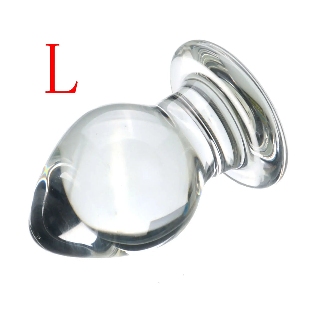 Glass Anal Plug, Small, Medium or Large